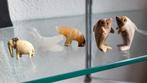 5 miniaturen olifantje, beer, dolfijnen 2-3 cm., Ophalen of Verzenden, Zo goed als nieuw, Dier