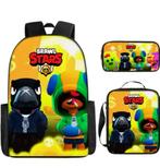 New! BRAWL STARS Rugzak set van 3, Zwart, Nieuw, 40 tot 50 cm, 30 tot 40 cm