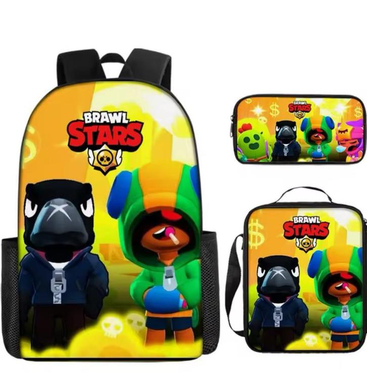 New! BRAWL STARS Rugzak set van 3, Sieraden, Tassen en Uiterlijk, Tassen | Schooltassen, Nieuw, Rugtas, 40 tot 50 cm, 30 tot 40 cm