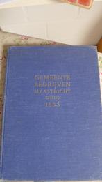 Zeldzaam boek gemeente Maastricht 1853 96 pagina's, Ophalen of Verzenden, 20e eeuw of later, Zo goed als nieuw