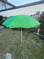 Groene verstelbare strandparasol tuinparasol camping 160 cm, Verstelbaar, Ophalen of Verzenden, Zo goed als nieuw, 1 tot 2 meter