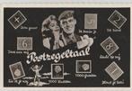Postzegeltaal ca. 1962, Verzamelen, Ansichtkaarten | Themakaarten, Verzenden, 1940 tot 1960, Ongelopen, Cultuur en Media