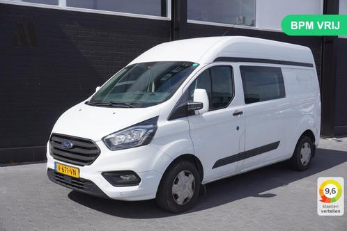 Ford Transit Custom 2.0 TDCI L2H2 Dubbel Cabine EURO 6 - Air, Auto's, Bestelauto's, Bedrijf, Te koop, ABS, Airbags, Airconditioning