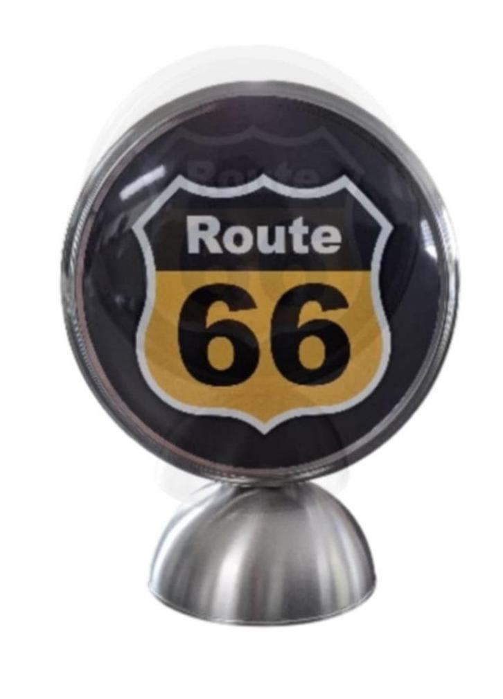 Route 66 tafellamp mancave garage decoratie verlichting lamp, Verzamelen, Merken en Reclamevoorwerpen, Zo goed als nieuw, Lichtbak of (neon) lamp