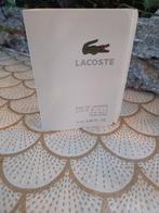 Proefje Eau de Lacoste Blanc van Lacoste, Ophalen of Verzenden, Nieuw, Proef of Tester, Gevuld