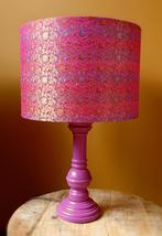 Supermooie fuchsia lamp, Ophalen of Verzenden, Nieuw, Hout