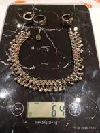 Oude zilveren sieraden ketting ring oorbellen hanger, Ophalen of Verzenden, Zilver