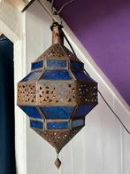 Marokkaanse hanglamp, Huis en Inrichting, Lampen | Hanglampen, Ophalen of Verzenden, Zo goed als nieuw, Glas, Minder dan 50 cm