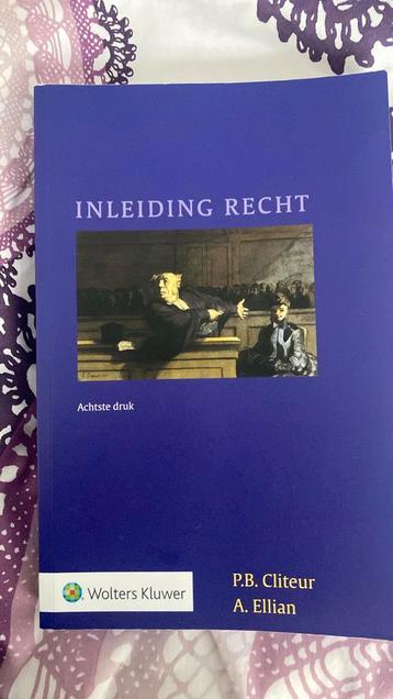 P.B. Cliteur - Inleiding Recht beschikbaar voor biedingen
