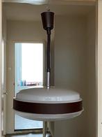 Vintage hanglamp, ronde tl lamp. Zie foto’s + beschrijving, Kunststof, Gebruikt, Vintage Space Age Ufo Design., Ophalen of Verzenden