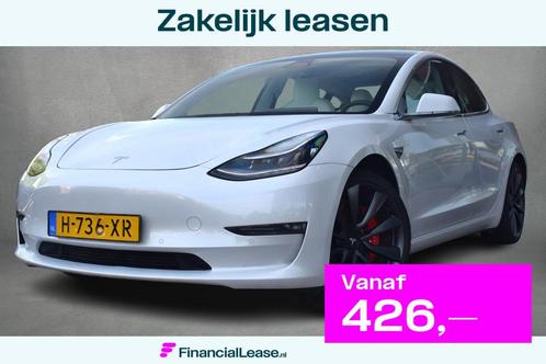 Tesla Model 3 Performance AWD 75 kWh | Autopilot | 461pk | L, Auto's, Tesla, Bedrijf, Lease, Financial lease, Model 3, ABS, Airbags