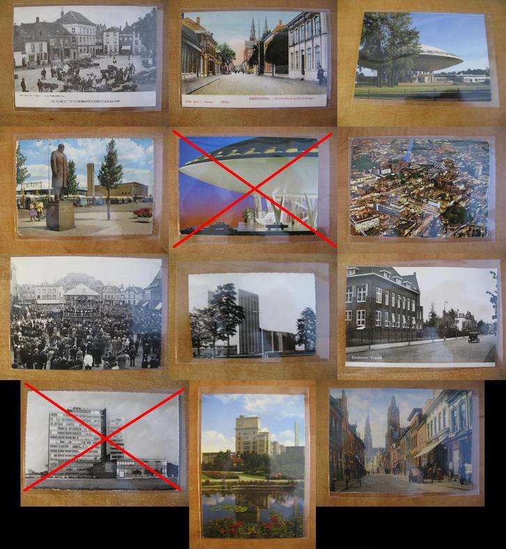 diverse oude en nieuwe ansichten-prentbriefkaarten Eindhoven, Verzamelen, Ansichtkaarten | Nederland, Noord-Brabant, Ophalen of Verzenden