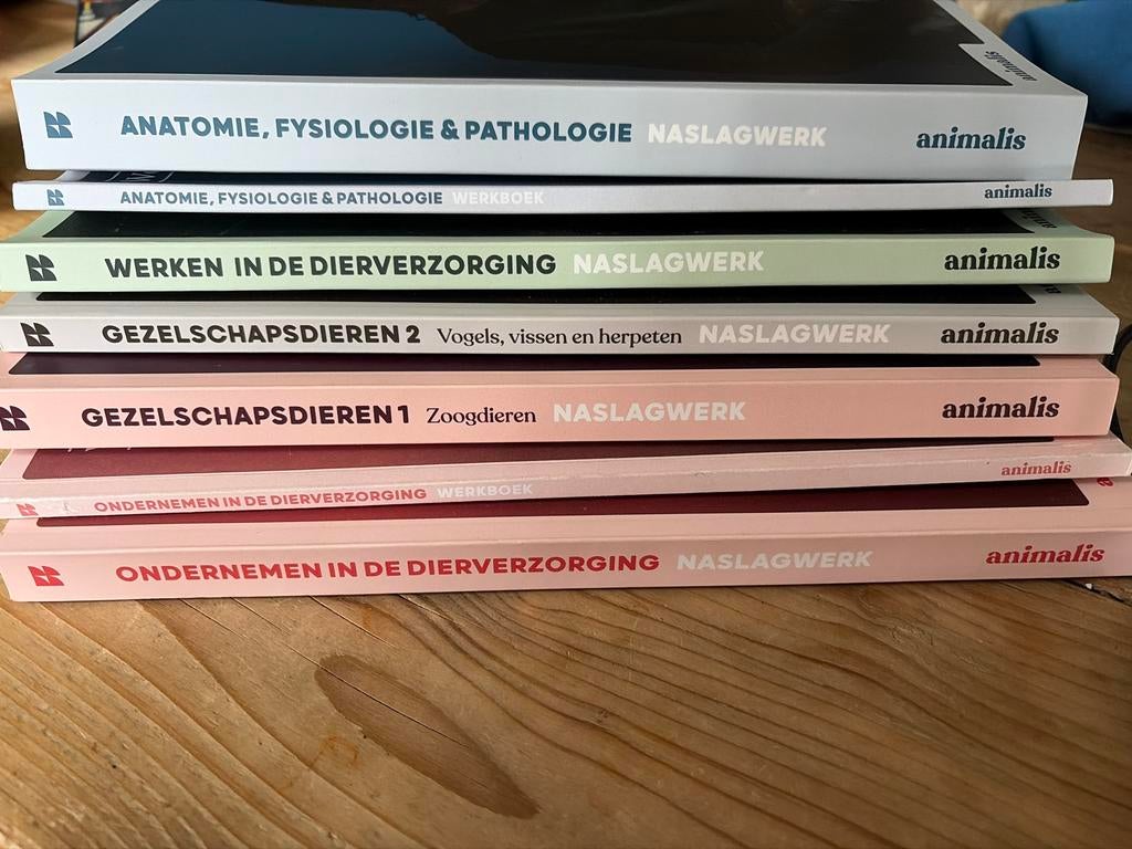 Studieboeken Dierverzorging niveau 3/4 - 2025, Boeken, Ophalen of Verzenden, Zo goed als nieuw, MBO