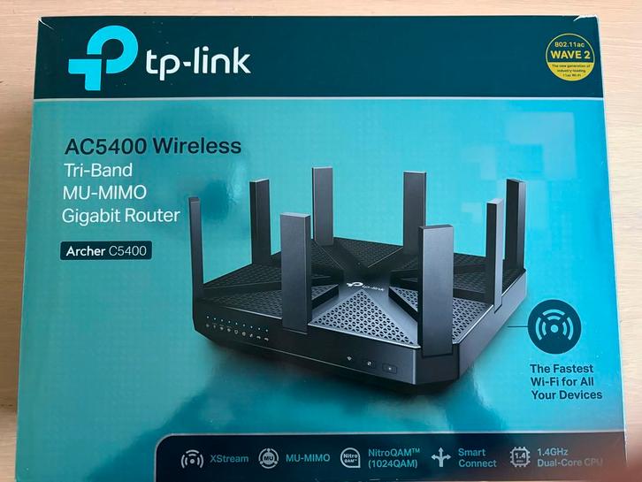 TP-Link AC5400 Wireless Router - Krachtige Tri-Band Router, Computers en Software, Routers en Modems, Gebruikt, Router, Ophalen of Verzenden