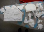 Gipsen beeldjes dieren kerst engeltjes  etc., Ophalen of Verzenden, Nieuw, Knutselwerk