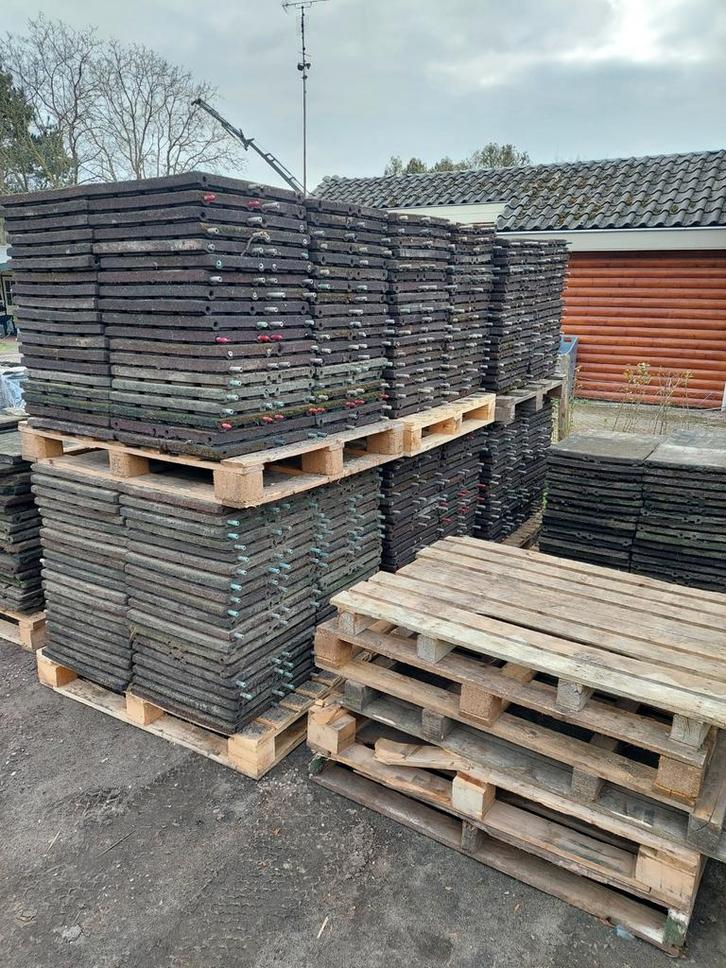 Rubberen tegels/stalmatten/paddock/erfverharding/inloopstal, Tuin en Terras, Tegels en Klinkers, Gebruikt, Terrastegels, Overige materialen