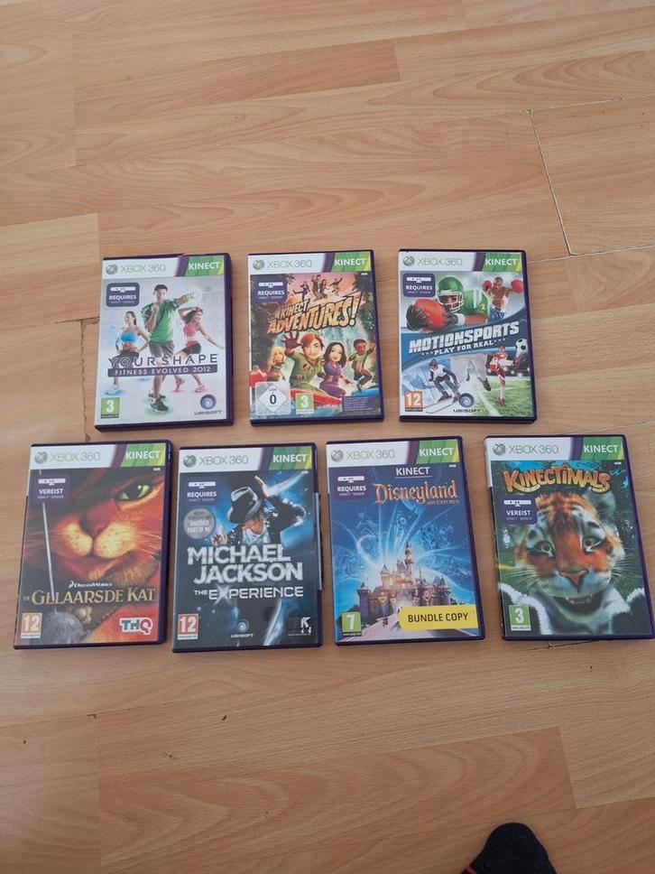 Xbox 360 Kinect Games - 7 Stuks, Spelcomputers en Games, Games | Xbox 360, Gebruikt, Overige genres, Vanaf 3 jaar, Eén computer
