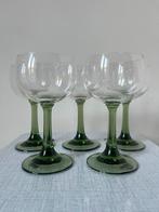 Set van 5 vintage wijnglazen,14,3x8,4cm. Moezel borrel retro, Verzamelen, Glas en Borrelglaasjes, Verzenden, Gebruikt, Overige typen