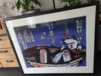 Herman Brood - Bootje - zeefdruk, Antiek en Kunst, Ophalen