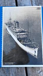 Reclame foto SS NIEUW HOLLAND KON PAKKETVAART MAASTSCHAPPIJ, Ophalen of Verzenden, Motorboot, Kaart, Foto of Prent