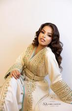 Witte lebsa takchita marokkaanse jurk, Maat 38/40 (M), Huwelijk, Nieuw, Ophalen of Verzenden