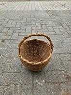 Rieten mand mandje picknickmand gevlochten riet, Ophalen of Verzenden, Zo goed als nieuw, Zonder inhoud