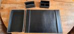 Bureau Accessoires Set - Zwart Leder TEAB, Antiek en Kunst, Ophalen of Verzenden