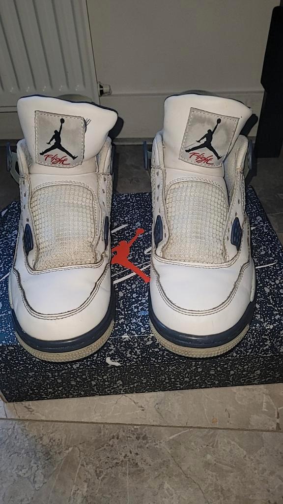 Jordan 4 blauw, Kleding | Heren, Schoenen, Gedragen, Sneakers of Gympen, Blauw, Ophalen of Verzenden