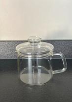 Douwe Egberts glazen theepot groot model, Huis en Inrichting, Keuken | Servies, Glas of Glazen, Ophalen of Verzenden, Overige stijlen