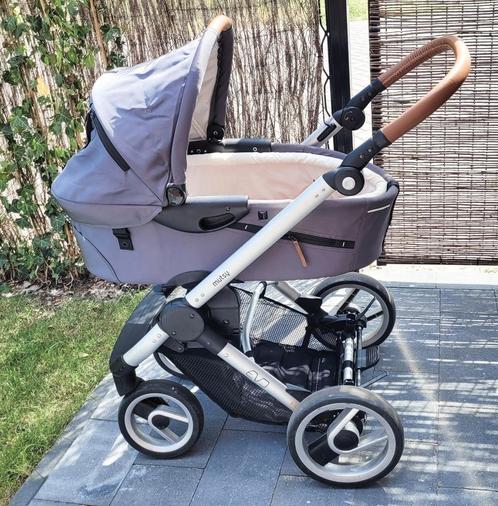 Kinderwagen Mutsy Evo Urban Nomad grijs met leerlook, Kinderen en Baby's, Kinderwagens en Combinaties, Gebruikt, Mutsy, Ophalen