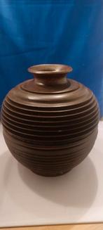 Gelakte houten vaas(bijenkorf) 24 cm hoog, Ophalen