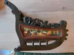 Antieke houten slee / nieuw / 25x15x25 cm, Ophalen of Verzenden