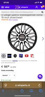 Sparco wieldoppen 15 inch zgan, Auto diversen, Wieldoppen, Ophalen of Verzenden, Zo goed als nieuw