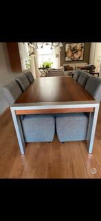 kersenhouten eetkamertafel massief, Huis en Inrichting, Tafels | Eettafels, 200 cm of meer, Zo goed als nieuw, Vijf personen of meer
