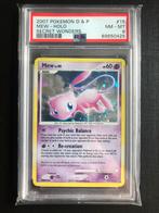 Mew Rare Holo Bleed PSA 8 D&P Secret Wonders 2 Swirls #15, Hobby en Vrije tijd, Verzamelkaartspellen | Pokémon, Nieuw, Ophalen of Verzenden