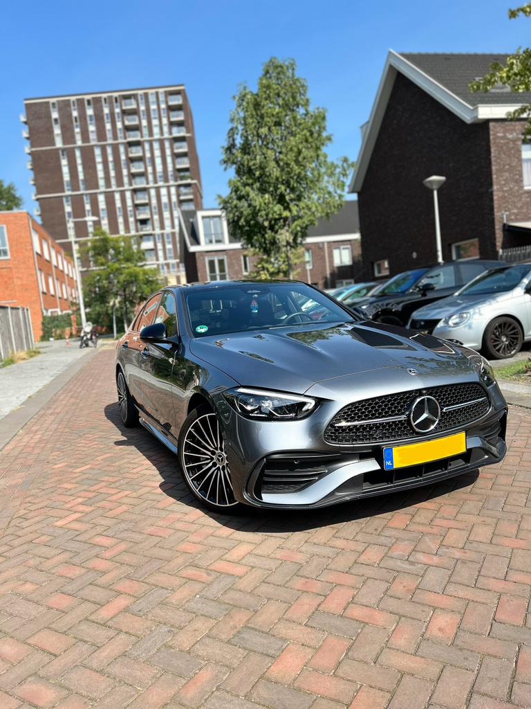 Mercedes-Benz C-Klasse C200 204pk 9G-TRONIC 2022 Grijs, Auto's, Mercedes-Benz, Bedrijf, C-Klasse, ABS, Achteruitrijcamera, Adaptieve lichten