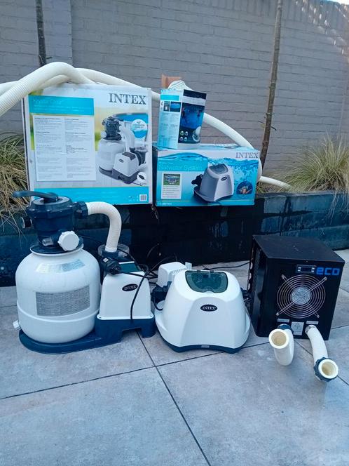 Intex Zandfilter zoutwatersysteem zwembad warmtepomp, Tuin en Terras, Zwembad-toebehoren, Zo goed als nieuw, Ophalen of Verzenden