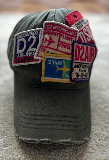 Dsquared2 Heren Baseball Cap, militaire kleur beschikbaar voor biedingen