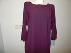 Ladress aubergine paarse stretch jurk travel Als Nieuw M, Maat 38/40 (M), Verzenden, Paars, Zo goed als nieuw