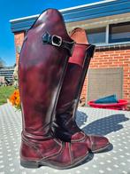 Prachtige bordeaux brushed rijlaarzen met zwarte details., Dieren en Toebehoren, Paardrijkleding, Ophalen of Verzenden, Zo goed als nieuw