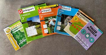 Denksport - 6x diverse puzzelboekjes - NIEUW beschikbaar voor biedingen