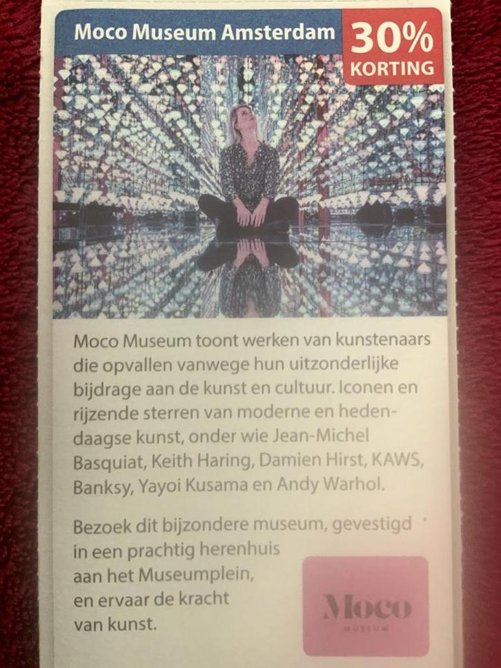 Moco Museum Amsterdam Voordeelbon, Tickets en Kaartjes, Musea, Drie personen of meer, Museumbon