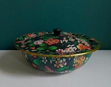 Vintage schaal bloemen met deksel Zuid-Afrika beschikbaar voor biedingen