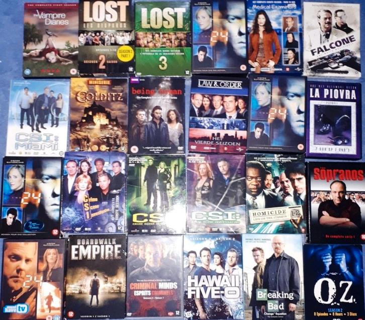 SALE OZ,Twentyfour, PrisonBreak, Lost,Breaking Bad, Colditz, Cd's en Dvd's, Dvd's | Tv en Series, Zo goed als nieuw, Actie en Avontuur