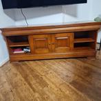 Massief houten tv meubel met schuifdeur, Huis en Inrichting, Kasten | Televisiemeubels, Klassiek, 150 tot 200 cm, Ophalen of Verzenden
