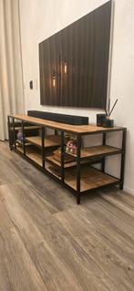 Teakhouten TV-meubel & Dressoirkast + accessoires, Gebruikt, Teakhout, 150 tot 200 cm, Ophalen of Verzenden