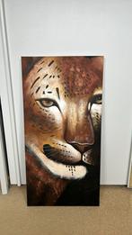 Schilderij met tijgerkop op canvas, Ophalen
