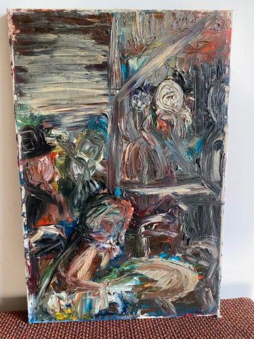 Abstract schilderij beschikbaar voor biedingen
