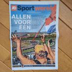 AD Sportwereld Formule 1 zaterdag 3 september 2022, Ophalen of Verzenden, Zo goed als nieuw, Overige sporten
