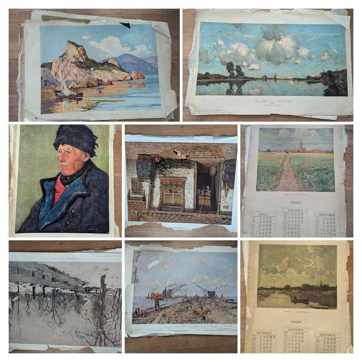 Reproductie bijlages Haagsche Post jaren 30, Boeken, Kunst en Cultuur | Beeldend, Gelezen, Ophalen of Verzenden